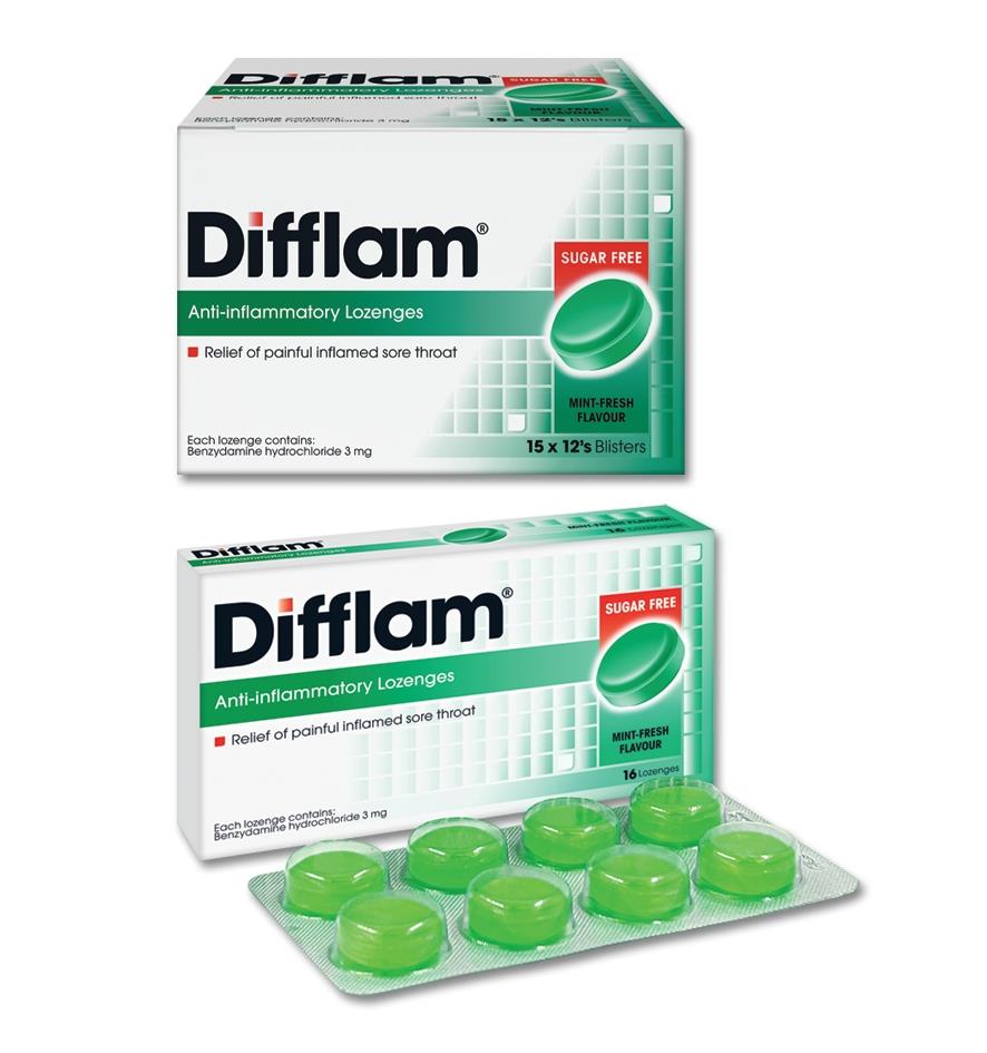 Difflam Anti Inflammatory Lozenges Sugar Free Contents Mims Thailand 4928